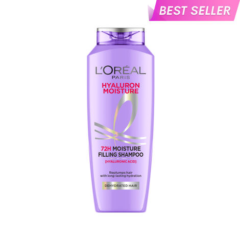 Buy L'Oreal Paris Hyaluron Moisture 72HR Moisture Filling Shampoo powered by Hyaluronic Acid, for Frizz-free, Hydrated and Bouncy Hair Full of Life | 340 ml-Purplle