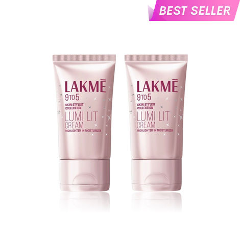 Buy Lakme Lumi Strobe Cream - Highlighter + Moisturizer + Primer With Hyaluronic Acid & Niacinamide - Dewy Rose (30 gm ) Pack of 2-Purplle