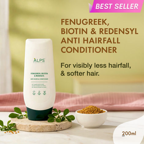 Buy Alps Goodness Fenugreek, Biotin and Redensyl Anti Hairfall Hair Conditioner (200 ml)| Methi Hairloss Control Conditioner For All Hair Types | Silicone, Sulphate & Paraben Free | Vegan & Cruelty Free-Purplle