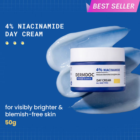 Buy DERMDOC 4% Niacinamide Day Cream (50 gm) | Light Gel Moisturizer | Ultra LightweightA&nbsp;Gel-Based Texture | Oily Skin Friendly | Glow Boosting & Skin Brightening | Face Cream-Purplle