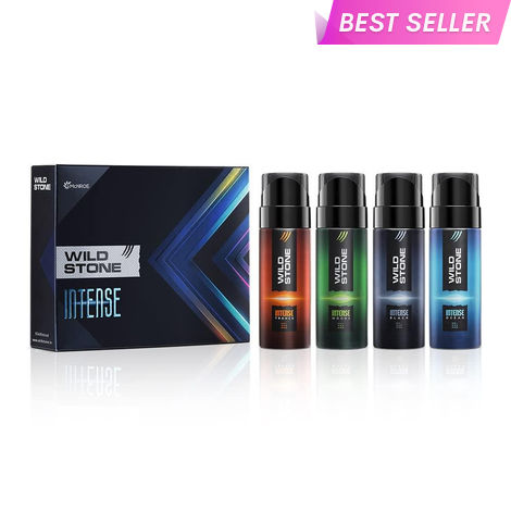 Buy Wild Stone Intense no gas deodorant travel (Black, Ocean, Trance & Wood)pack of 4 (40 ml each)-Purplle