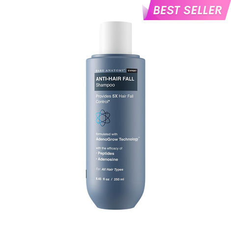 Buy Bare Anatomy Anti Hair-Fall Shampoo with Adenosine & Peptides| Sulphate & Paraben Free (250 ml)-Purplle