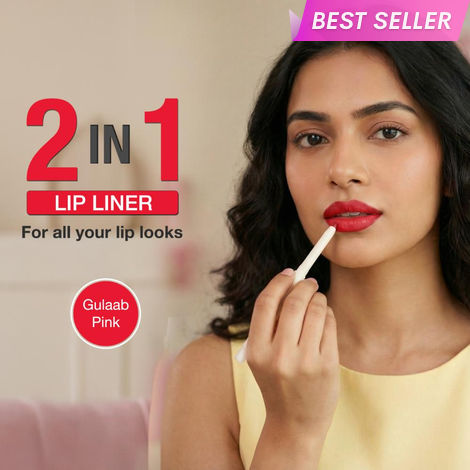Buy NY Bae 2-in-1 Lip Liner & Lip Colour - Shade- Gulaab Pink | Smooth Creamy Glide | Rich Colour Payoff | Matte, Non-Drying | Easy to Line & Fill | 6 Indian-Skin-Friendly Shades-Purplle