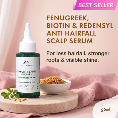 Buy Alps Goodness Fenugreek, Biotin and Redensyl Anti Hairfall Scalp Serum (65 ml) I Hair Growth Serum I Methi Hair Serum I Hair Loss Prevention I For all hair types&nbsp;-Purplle