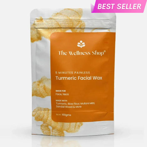 Buy The Wellness Shop Turmeric Facial Wax Powder 100 gm-Purplle