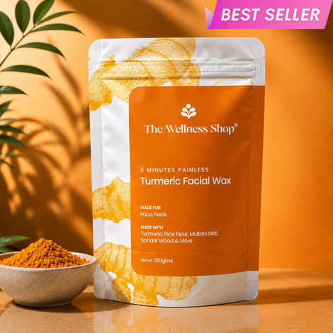 Buy The Wellness Shop Turmeric Facial Wax Powder 100 gm-Purplle