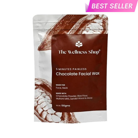 Buy The Wellness Shop Chocolate Facial Wax Powder 100 gm-Purplle