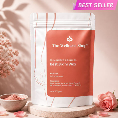 Buy The Wellness Shop Herbal Bikini Wax Powder 100 gm-Purplle