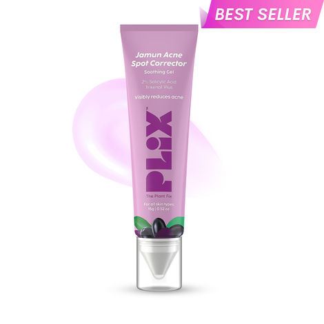 Buy PLIX Jamun Acne Spot Corrector Gel For Reducing Active Acne | Day & Night Gel | Controls Oil & Soothes Inflammation | For Men & Women | 15 gm-Purplle