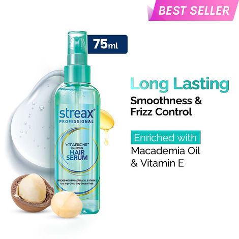 Buy Streax Professional Vitariche Gloss Hair Serum for Frizz-Free Hair, 75 ml-Purplle