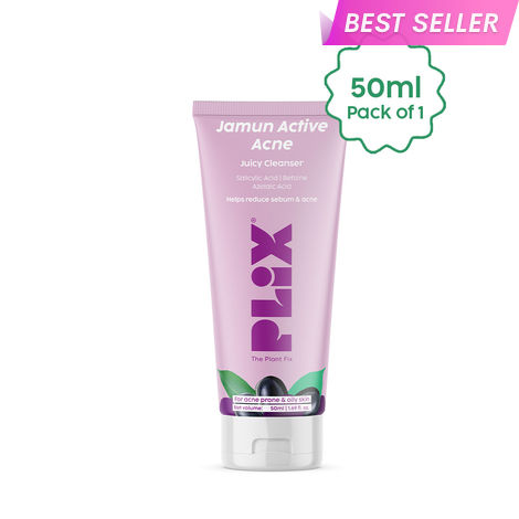 Buy PLIX Jamun Active Acne Mini Facewash Gel Oily & Acne Prone Skin | Daily Use | Women & Men | 50 ml-Purplle