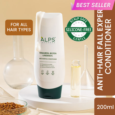 Buy Alps Goodness Fenugreek, Biotin and Redensyl Anti Hairfall Hair Conditioner (200 ml)| Methi Hairloss Control Conditioner For All Hair Types | Silicone, Sulphate & Paraben Free | Vegan & Cruelty Free-Purplle