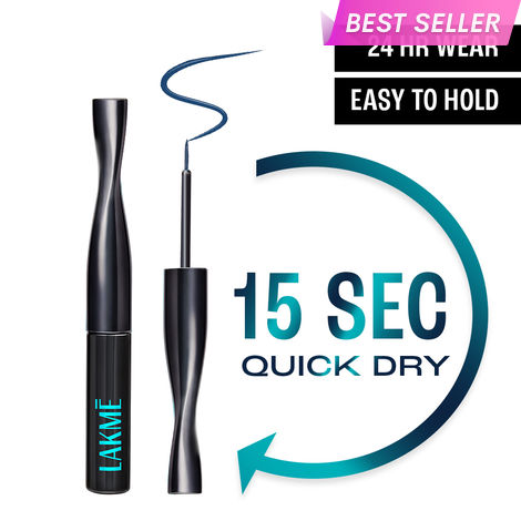 Buy Lakme 9 to 5 Eyeconic Liquid Eyeliner, Intense Blue (4.5 ml)-Purplle