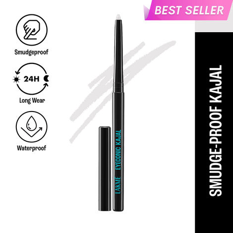 Buy Lakme Eyeconic Kajal, Matte Waterproof Kohl, Smudgeproof Kajal that lasts 24 Hrs - White, 0.35 gm-Purplle