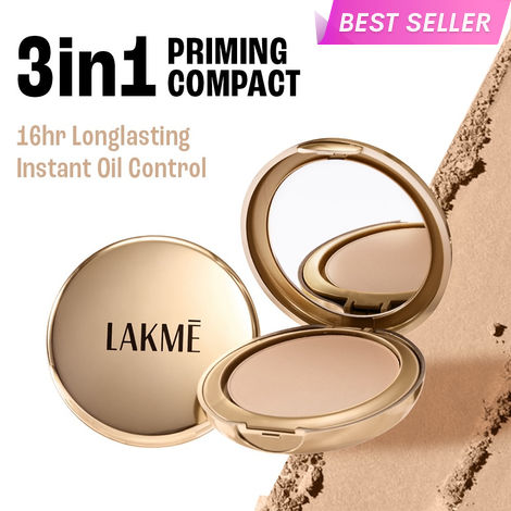 Buy Lakme 9 To 5 Primer + Matte Powder Foundation Compact - Rose Silk (9 gm)-Purplle