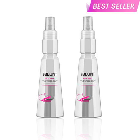 Buy BBLUNT Hot Shot Heat Protection Mist (Pack of 2 × 150 ml)-Purplle