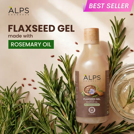 Buy Alps Goodness Flaxseed Gel with Rosemary&nbsp;Hair Mask 300 ml | For Hair growth & Frizz| Made with Rosemary Oil | Curly Hair Gel | Conditioner & Hair Mask&nbsp;-Purplle