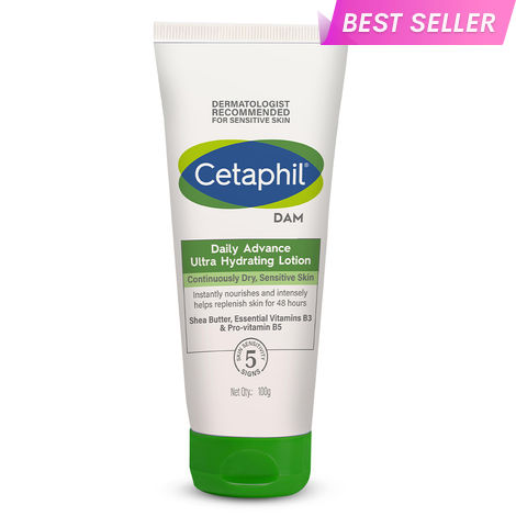Buy Cetaphil DailyAdvance Ultra Hydrating Lotion Continuously Dry,Sensitive Skin (100 gm)-Purplle