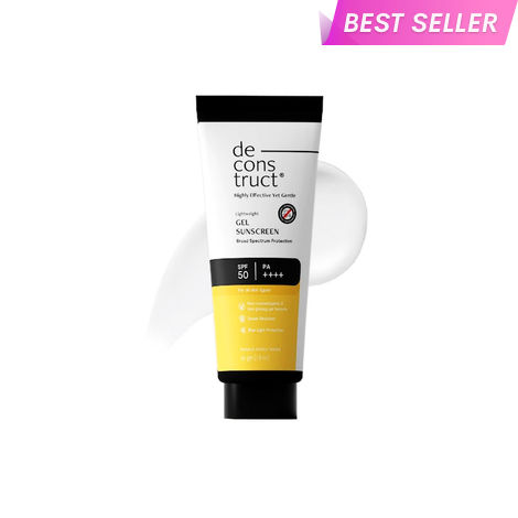Buy Deconstruct Gel Sunscreen SPF 50 PA++++| 100% Photostable| Lightweight| Non-Greasy |In-Vivo Tested 50 gm-Purplle