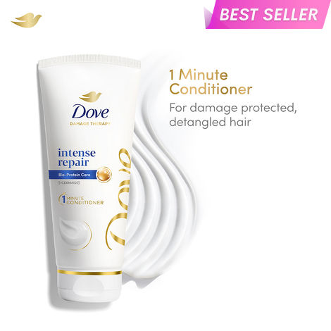 Buy Dove Intense Repair Conditioner, with Keratin Actives, 175 ml, for Hair Fall Control-Purplle