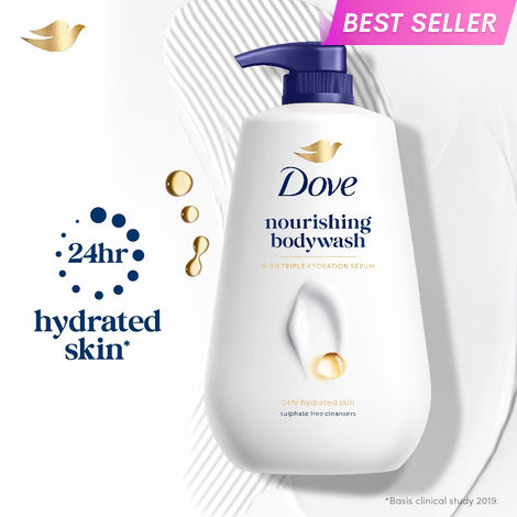 Buy Dove Nourishing Bodywash with Triple Hydration Serum, 825 ml-Purplle