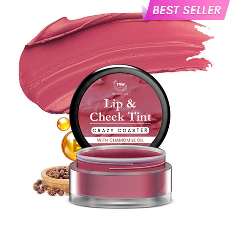 Buy TNW The Natural Wash Crazy Coaster Lip & Cheek Tint | With Chamomile Oil | For lips, cheeks, & eyelids | For a natural makeup look 5 gm-Purplle