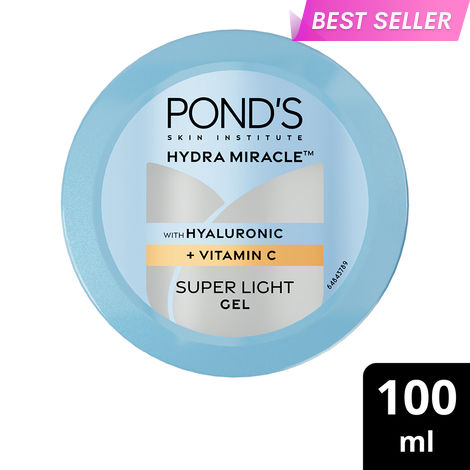 Buy Ponds Hydra Miracle Super Light Gel with Hyaluronic Acid & Vitamin C - 100 gm-Purplle