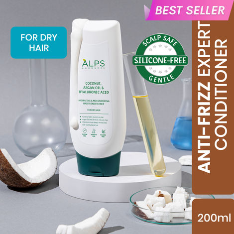 Buy Alps Goodness Coconut, Argan Oil & Hyaluronic Acid Hydrating & Moisturizing Conditioner For Dry Hair(200 ml)| No Nasties| CGM Friendly| Silicone Free-Purplle