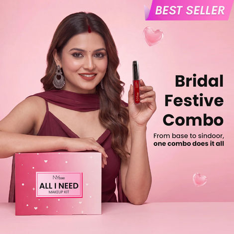 Buy NY Bae All-in-One Makeup Kit + Pure Matte Sindoor (Merry Maroon 02) | Everyday Bridal & Festive Makeup Combo of 2-Purplle