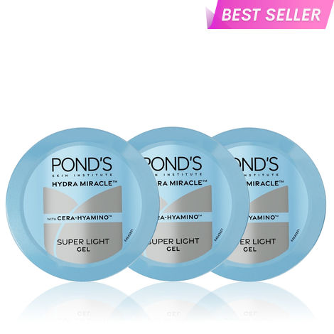 Buy Ponds Super Light Gel | Oil-Free Moisturizer with Hyaluronic Acid & Vitamin E | Hydrates Skin |Non Sticky| 100 ml (Pack of 3)-Purplle