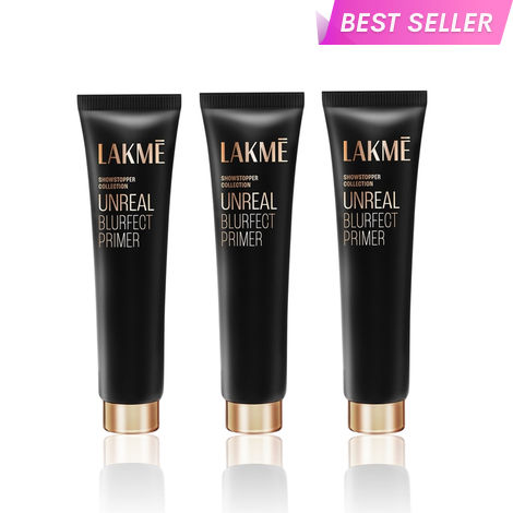 Buy Lakme Unreal Blurfect Primer | Mattifies & Blurs Pores | 10 ml (Pack of 3)-Purplle