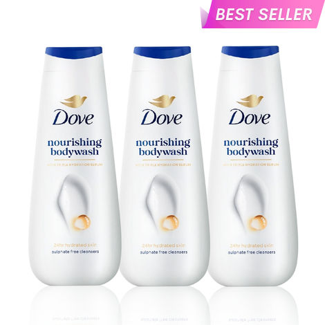 Buy Dove Nourishing Bodywash with Triple Hydration Serum 300 ml (Pack of 3)-Purplle