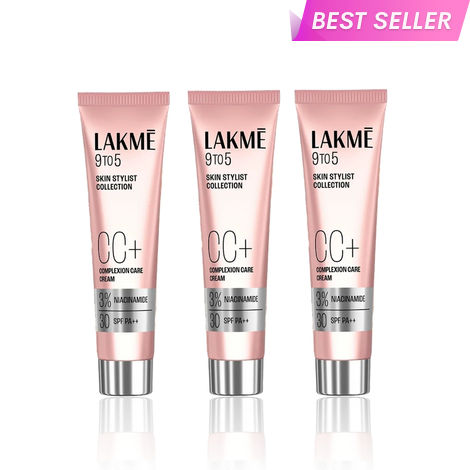 Buy Lakme 9 to 5 Complexion Care Face Cream| Bronze | Enhances Glow | Tinted Moisturiser | 30 gm (Pack of 3)-Purplle