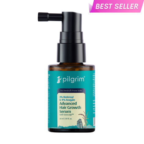 Buy Pilgrim 3% Redensyl & 4% Anagain Advanced Hair Growth Serum For Dandruff-Prone Scalp (30 ml)-Purplle