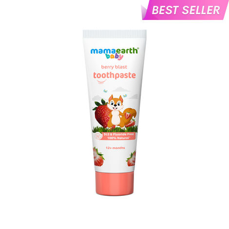 Buy Mamaearth 100 Percent Natural Berry Blast Kids Toothpaste (50 gm)-Purplle