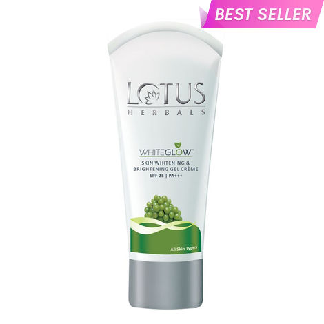 Buy Lotus Herbals Whiteglow Skin Whitening & Brightening Gel Cream SPF-25 I PA+++, 18g-Purplle