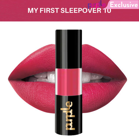 Buy Purplle Ultra HD Matte Liquid Lipstick, Pink, My First Sleepover 10 (4.8 ml)-Purplle