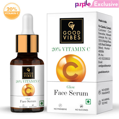 Buy Good Vibes 20% Vitamin C Glow Face Serum (10 ml)-Purplle