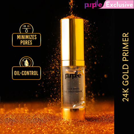 Buy Purplle True Jewel 24K Gold Primer | Matte | Oil Control | Shine Control | Long Lasting | Lightweight | Pore Minimising | Dermatologically Tested - (20 ml)-Purplle