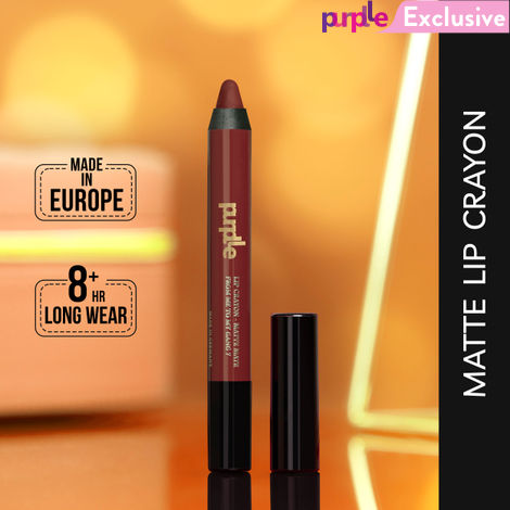 Buy Purplle Lip Crayon, Maroon, Matte Mate - From Me to My Gang 7 (2.8 g)-Purplle