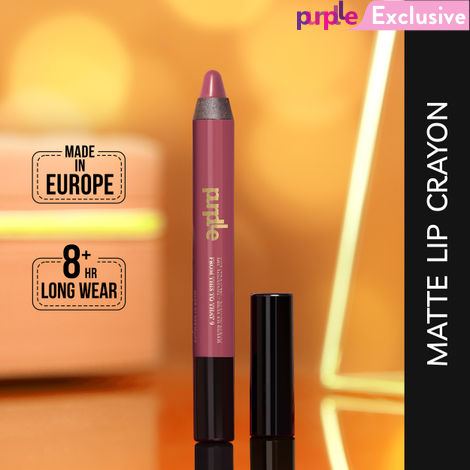 Buy Purplle Lip Crayon, Matte Mate, Maroon - From This to That 9 (2.8 g)-Purplle