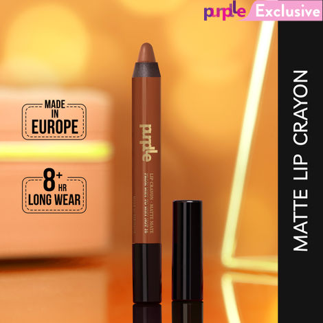 Buy Purplle Lip Crayon, Matte Mate, Brown - From Why to Why Not 10 (2.8 g)-Purplle