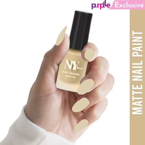 Buy NY Bae Matte Nail Enamel - Doughnut 1 (6 ml) | Nude Brown | Luxe Matte Finish | Highly Pigmented | Chip Resistant | Long lasting | Full Coverage | Streak-free Application | Vegan | Cruelty Free | Non-Toxic-Purplle