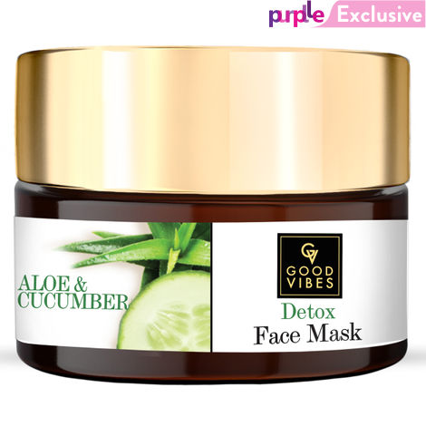 Buy Good Vibes Detox Face Mask - Aloe Cucumber (100 g)-Purplle