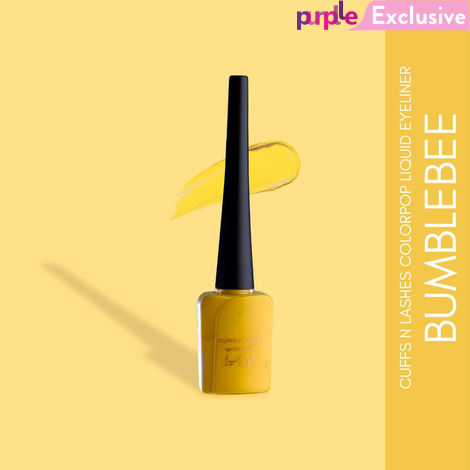 Buy Cuffs N Lashes Color Pop Eyeliner, Yellow, Bumblebee-Purplle