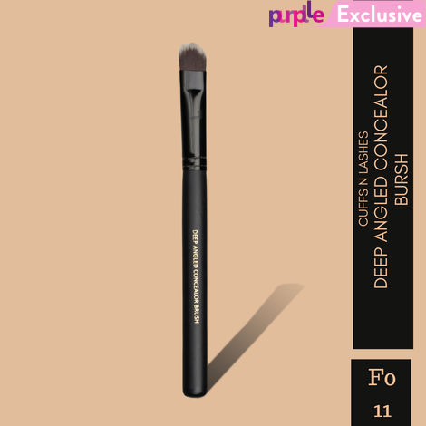 Buy Cuffs N Lashes Makeup Brushes, F011 Deep Angled Concealer Brush-Purplle