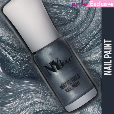 Buy NY Bae Matte Holo Nail Paint - Blue Rains 07 (3 ml) | Blue | Rich Pigment | Chip-proof | Travel Friendly | Cruelty Free-Purplle