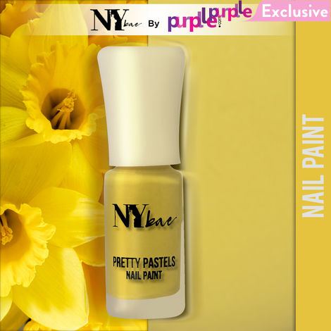 Buy NY Bae Pretty Pastels Nail Paint - Yellow Daffodil 01 (3 ml) | Glossy Finish | Rich Pigment | Chip-proof | Full Coverage | Travel Friendly-Purplle