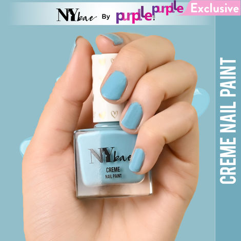 Buy NY Bae Creme Nail Paint - Turkish Blue 13 (10 ml) | Blue | Rich Pigment | Chip-proof | Full Coverage | Travel Friendly | Vegan-Purplle