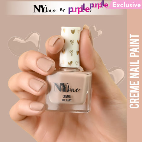 Buy NY Bae Creme Nail Paint - Tawny Brown 21 (10 ml) | Nude | Rich Pigment | Chip-proof | Full Coverage | Travel Friendly | Vegan-Purplle